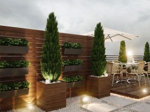 طراحی بام سبز مدرن